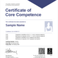 CompEx Certificate(Hard Copy) - Style dependant on the date the course was taken.